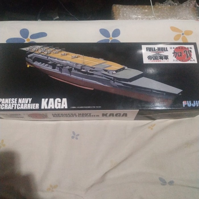 ✨New Ijn Aircraft Carrier Kaga 1/700 Dx Ver With Pe Model Kit Fujimi Terbaru