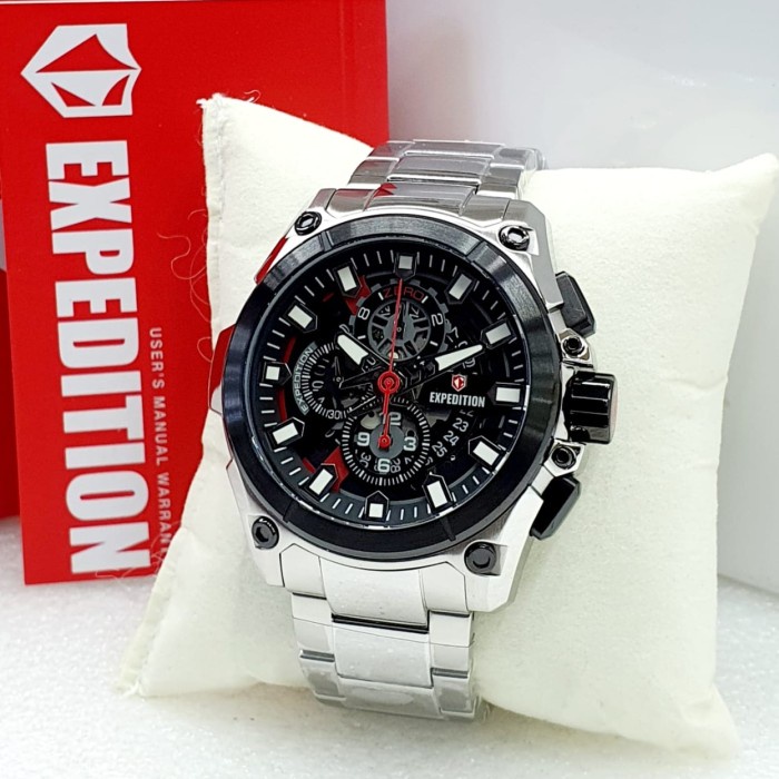 ✅Termurah Jam Tangan Pria Original Expedition E6793 - E 6793 Silver Black Terbaru