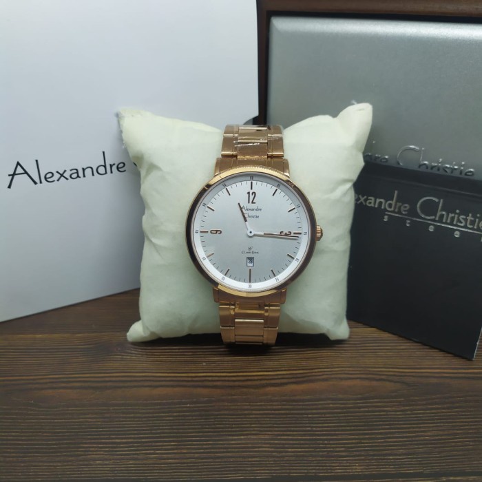 ✅Sale Jam Tangan Pria Alexandre Christie Ac8499 Ac 8499 Rosegold Limited