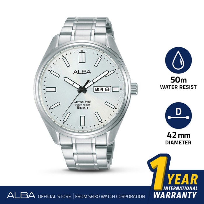 ✅Termurah Jam Tangan Pria Alba Automatic Stainless Steel Al4153 Original Diskon