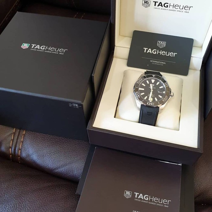 ✅Ready Tag Heuer Aquaracer Cal5 Rubber Strap New Berkualitas