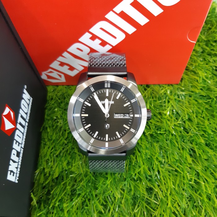 ✅Ori Jam Tangan Pria Expedition E6773M Black Grey Terbatas