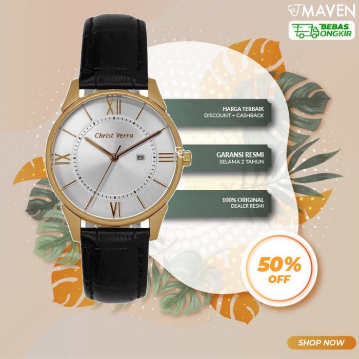 ✅New Jam Tangan Christ Verra Cv 71151L-25 Slv Bisa Sameday
