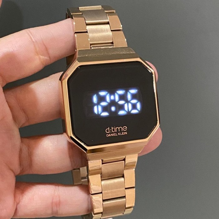 ✅New Daniel Klein Dk112409-2 Digital Rosegold Jam Tangan Original Ori Terbaru