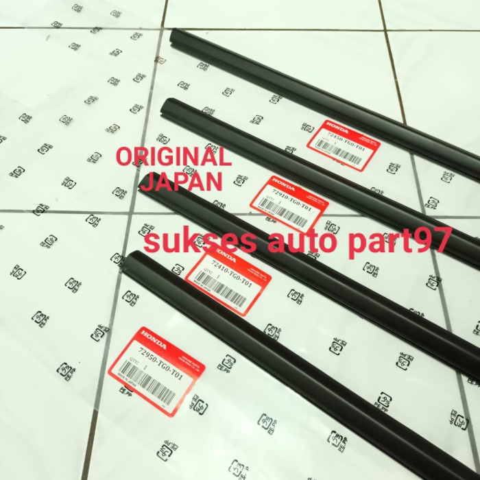 pelipit karet kaca luar jazz rs ge8 2008-2013 harga 1set original best