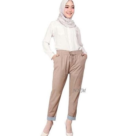 Nhm Celana Wanita Baggy Stik Balik Standar , Baggy Pants Kode 95