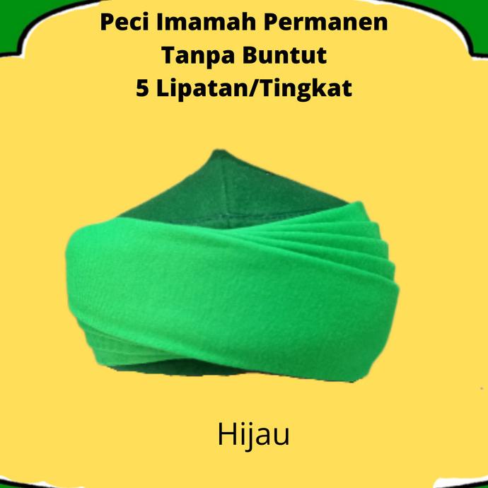 PECI SORBAN IMAMAH PERMANEN 3 METER TANPA BUNTUT