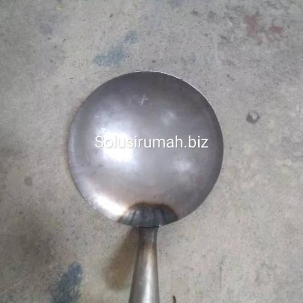 Promo Termurah Ciduk Centong 21Cm+Beras Hitam Bulat Pegangan Samping Serok Terbaru