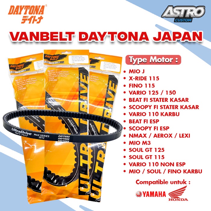 VANBELT V-BELT VARIO 125 VARIO 150 LED ORIGINAL DAYTONA RACING JAPAN