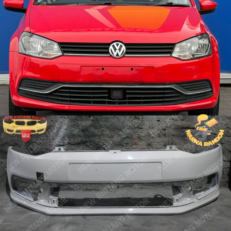 Bumper depan vw polo volkswagen polo 2012 2017 original