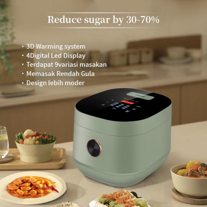 UPUPIN rice cooker low carbo magic com 3L Alat memasak nasi 3D