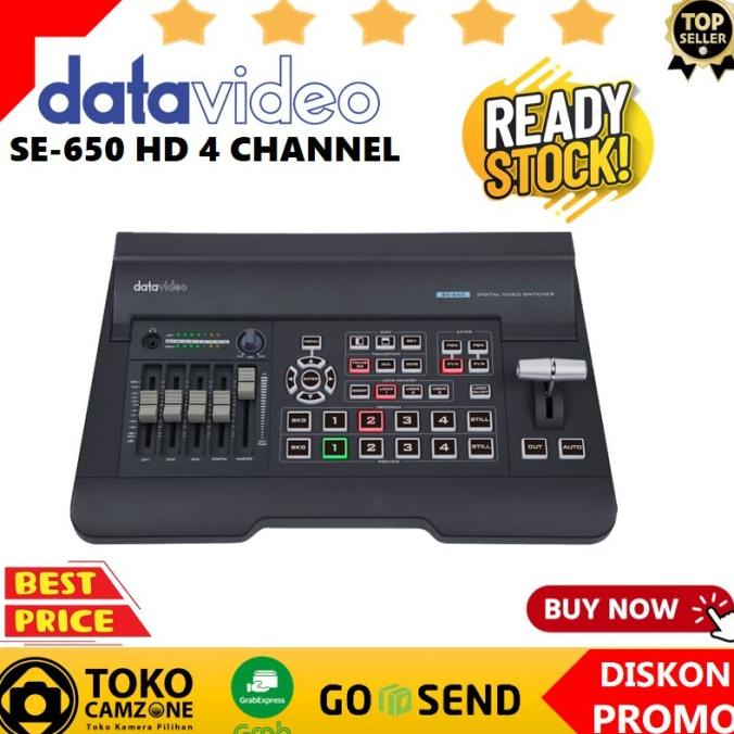 Datavideo Se-650 Hd 4-Channel Digital Video Switcher Pengiriman Cepat