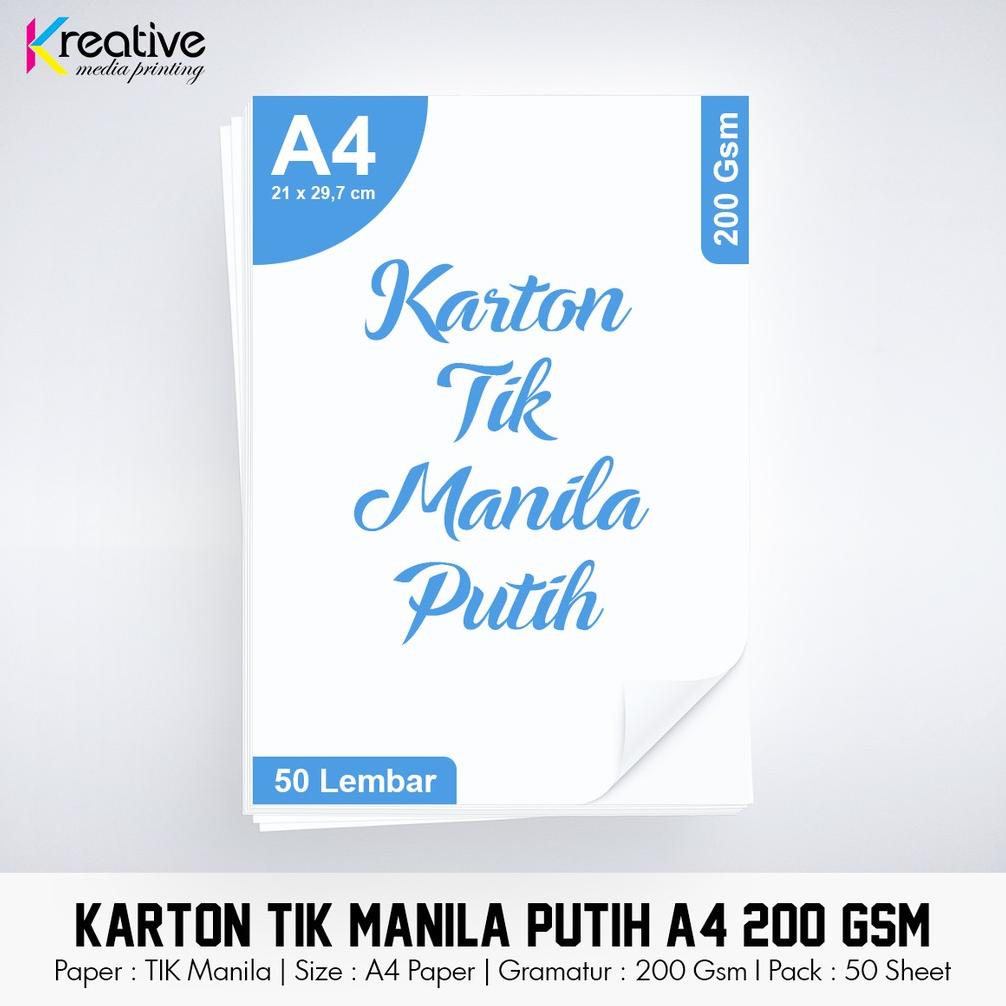 

Miliki Kertas Karton TIK (A4 / 200 gsm / 1 pack = 50 lbr) .,