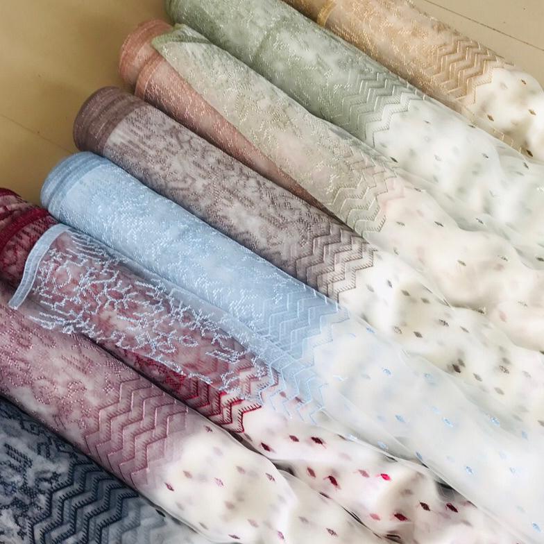 Flash Sale Kain organza motif etnik/organza bordir. ~