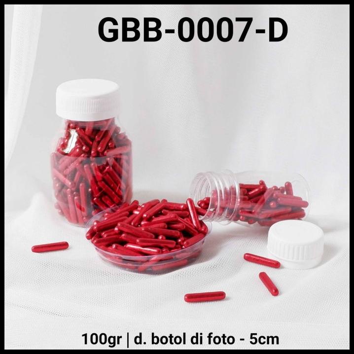 

DISKON GBB-0007-D SPRINKLES SPRINKLE SPRINGKEL 100GR KAPSUL MESES STICK MERAH !!!!