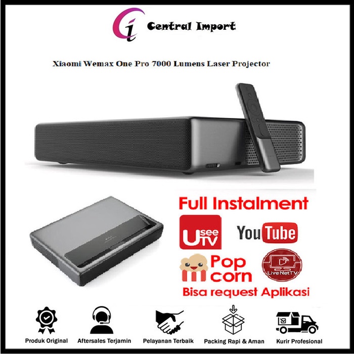 Hawas Xiaomi Wemax One Pro Ultra Throw 7000 Ansi Lumens Projector - 4K Ori