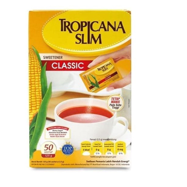 

Gula Rendah Kalori | Tropicana Slim Sweetener Classic 50