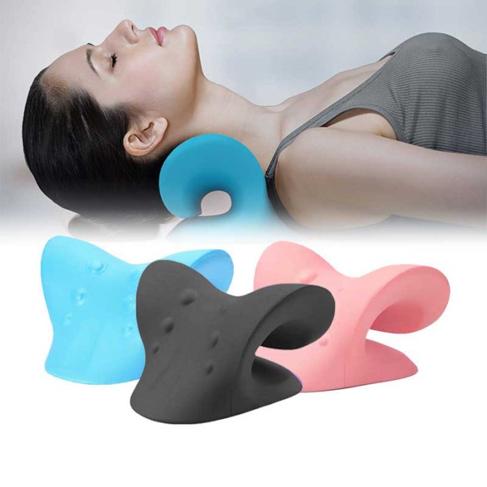 Promo Bantal Leher Bantal Terapi Bantal Pijat Chiropractic Traksi Leher Bahu