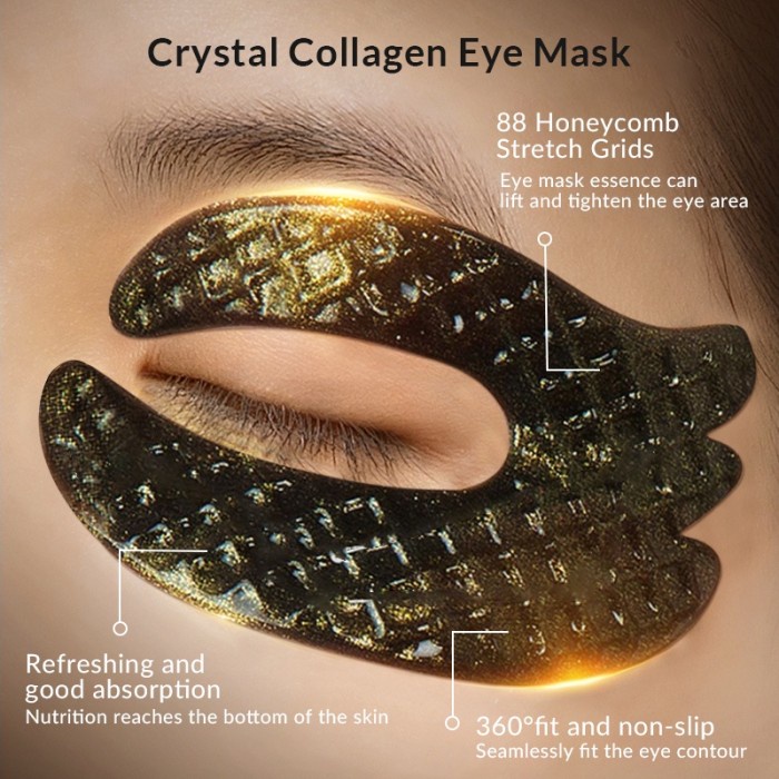 Bioaqua Buhotei Caviar Crystal Eye Mask Anti Wrinkle Masker Mata
