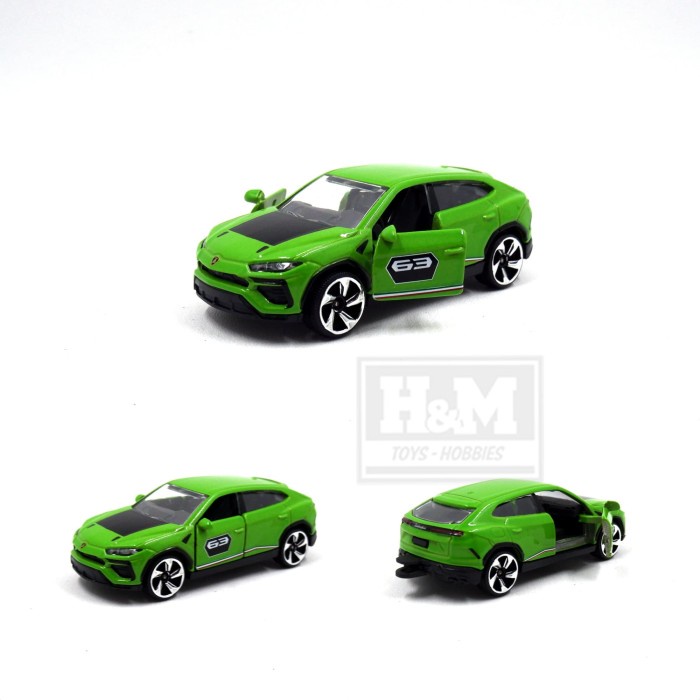 MAJORETTE 1:64 LAMBORGHINI URUS GREEN - LOOSE FROM 5PACK SUV