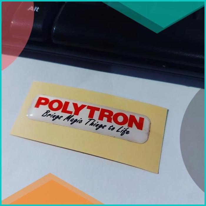 

Sticker Resin Timbul Polytron Stiker Lentur 3D Elektronik 20JVLZ3 par