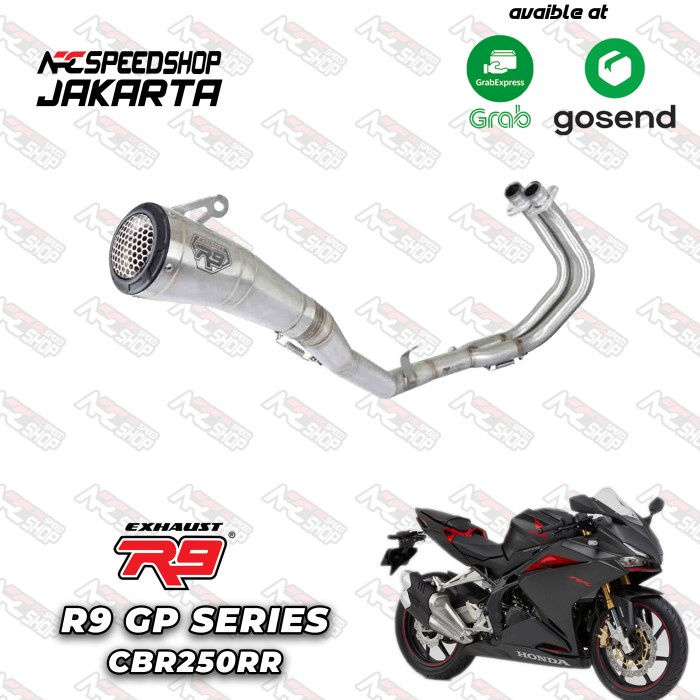 [Original] Knalpot R9 Gp Ss Series Honda Cbr 250Rr Fullsystem Terbaru