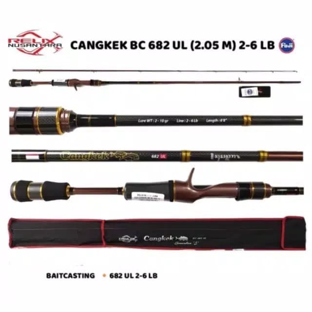 ✨Ori Harga Distributor Joran Relix Nusantara Cangkek Gen S 682 Bc 2 - 6Lb Bisa Sameday