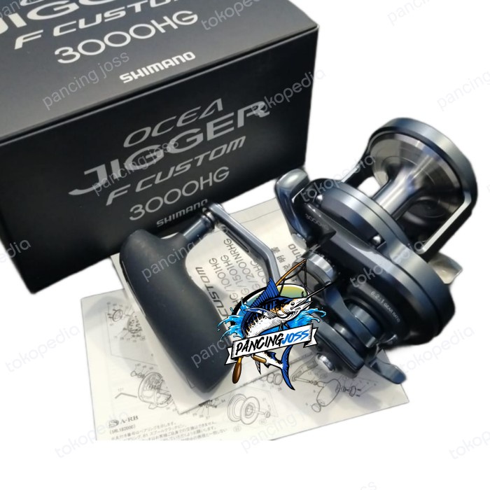 ✨Ori Reel Oh Shimano Ocea Jigger F Custom 3000Hg  Reel Pancing  Garansi Terbaru