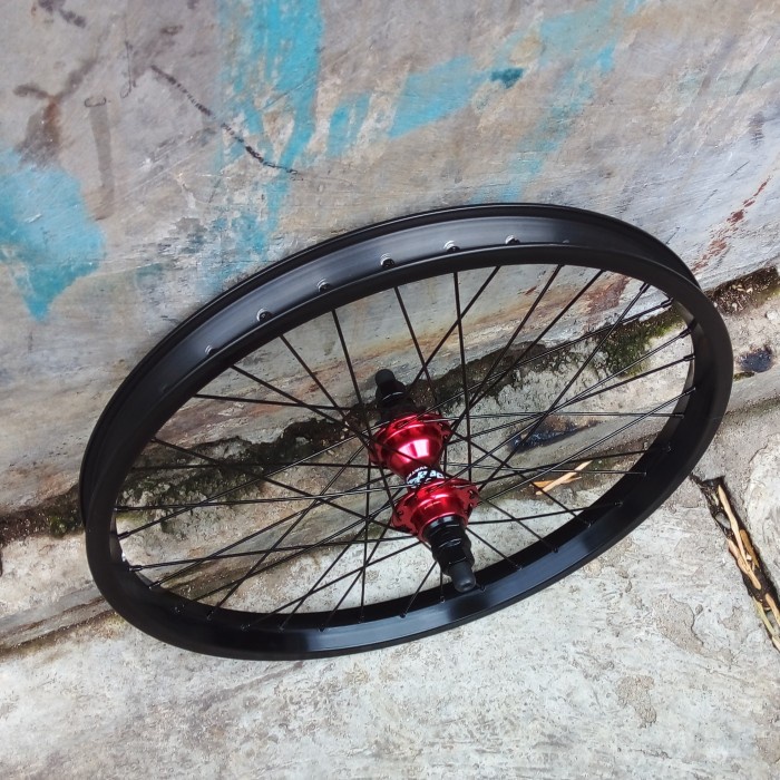 ✨New Rear Wheelset Bmx Trebol Cassette Hub Novatec Rebel 9T 36H Rhd - Red Limited