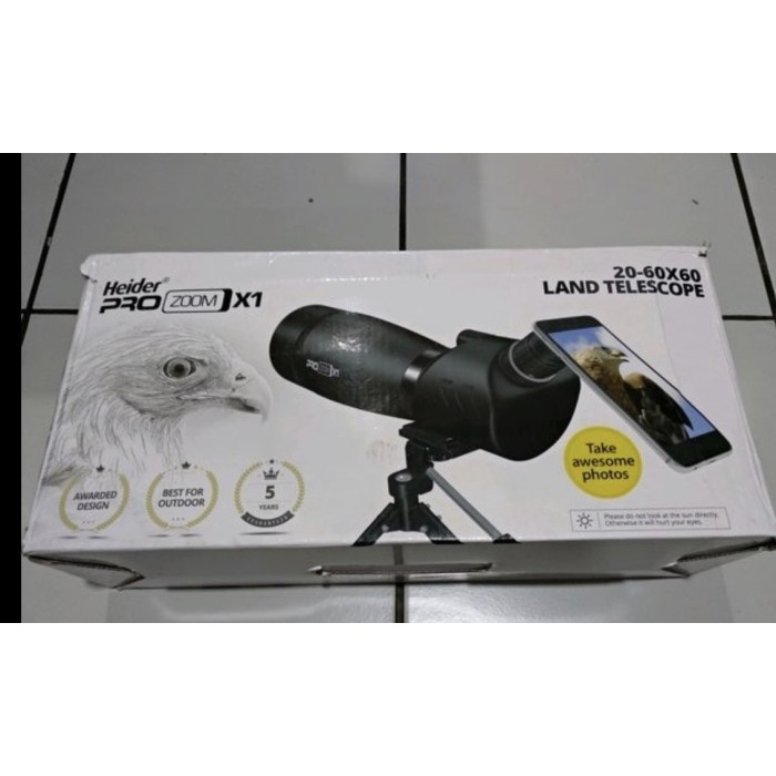 ✨New Ori Heider Pro Zoom X120-60X60 Land Telescope Berkualitas