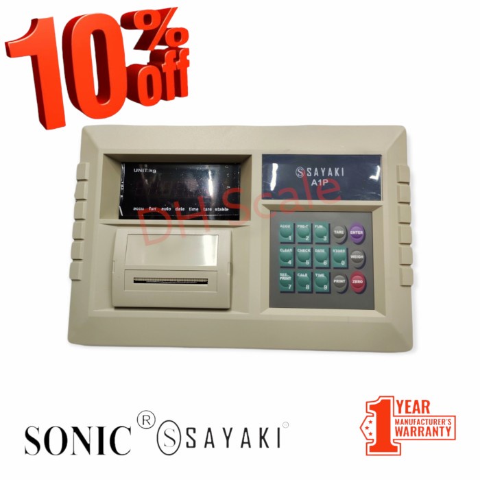 ✅Termurah Indicator Timbangan Print Digital Sonic Sayaki A1P Berkualitas