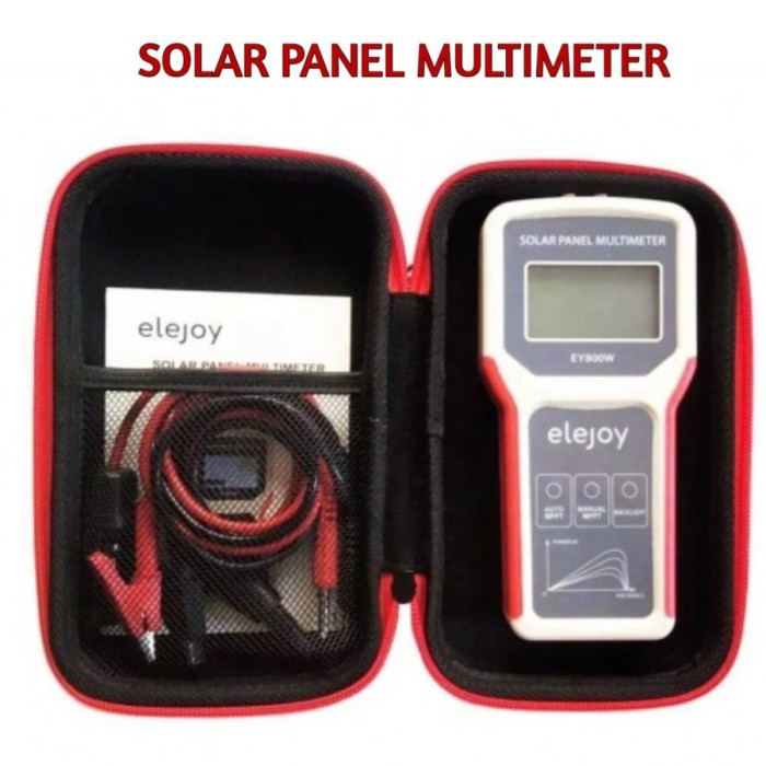 ✅Termurah Solar Panel Multimeter Elejoy Ey800W/Multitester Digital Panel Surya Berkualitas