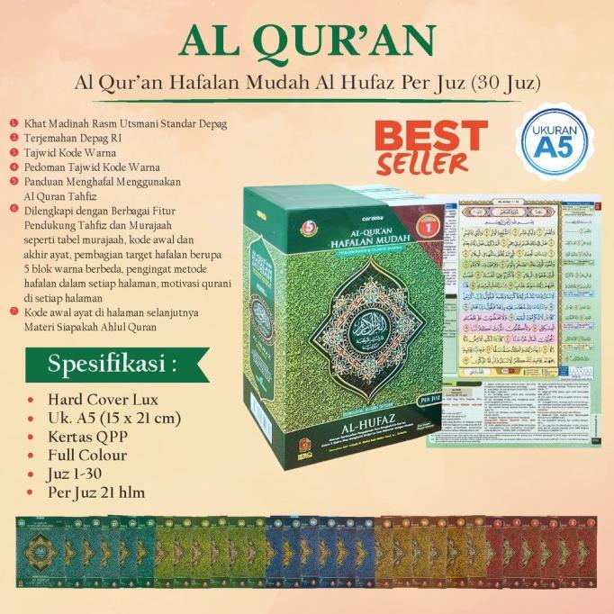Al Quran Hafalan Mudah Al Hufaz A5 Per Juz Lengkap 30 Juz - Cordoba