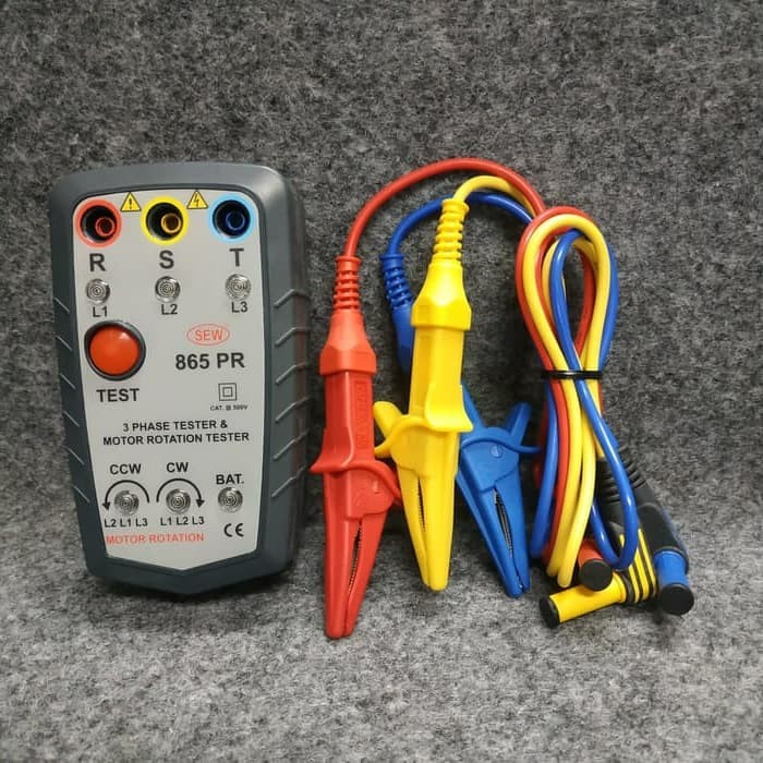 ✅Sale 3 Phase Tester Motor Rotation Tester Sew 865 Pr Diskon