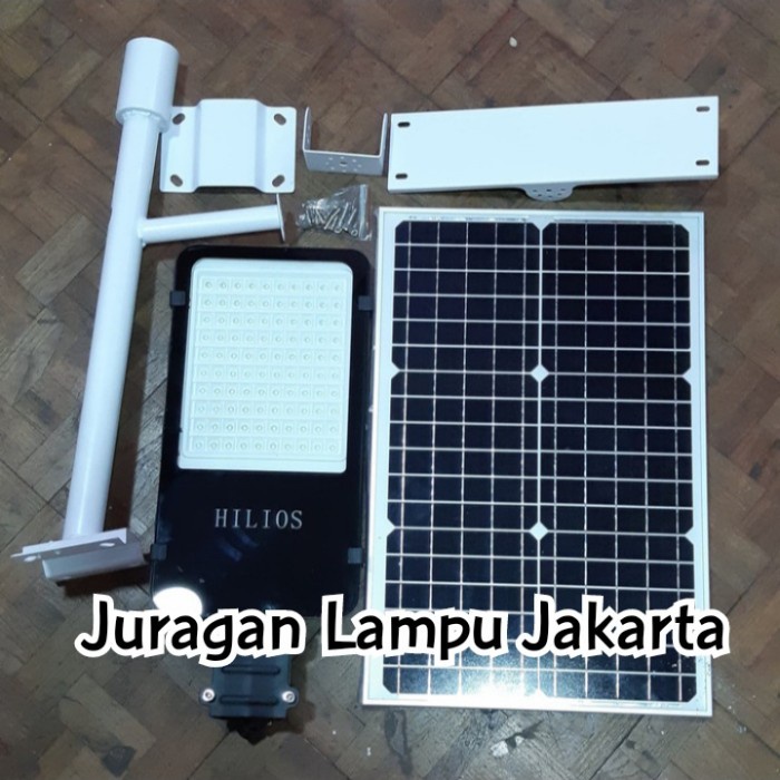 ✅Ready Lampu Jalan Solar Cell 50 Watt Pju Tenaga Surya 50W Panel Sl3030 Berkualitas