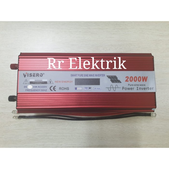 ✅Original Inverter Pure Sine Wave Visero Vio-2000W Psw 24V To Ac 220V 2000 Watt Bisa Sameday