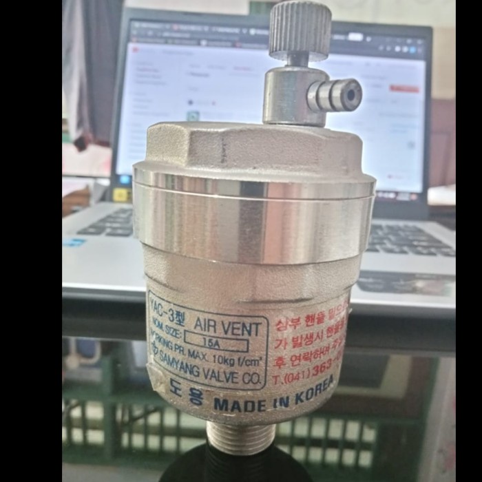 ✅New Ori Air Vent Valve Yac - 3 Screw / Air Vent Valve Samyang 1/2 / Yac-3 10K Terbaru