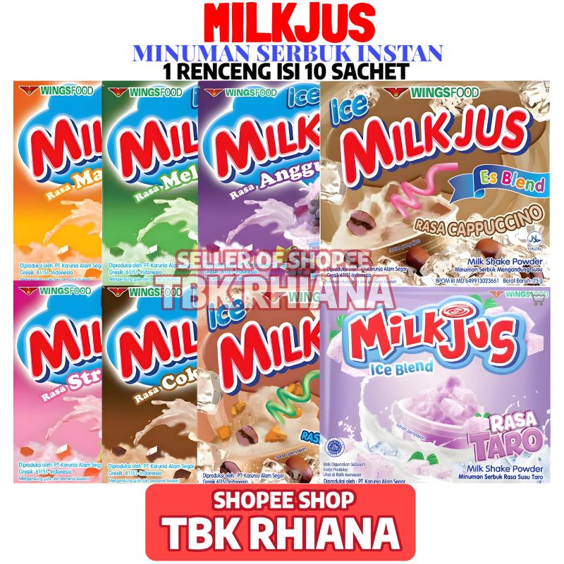 

Milkjus Serbuk 1 Renceng Isi 10 Sachet