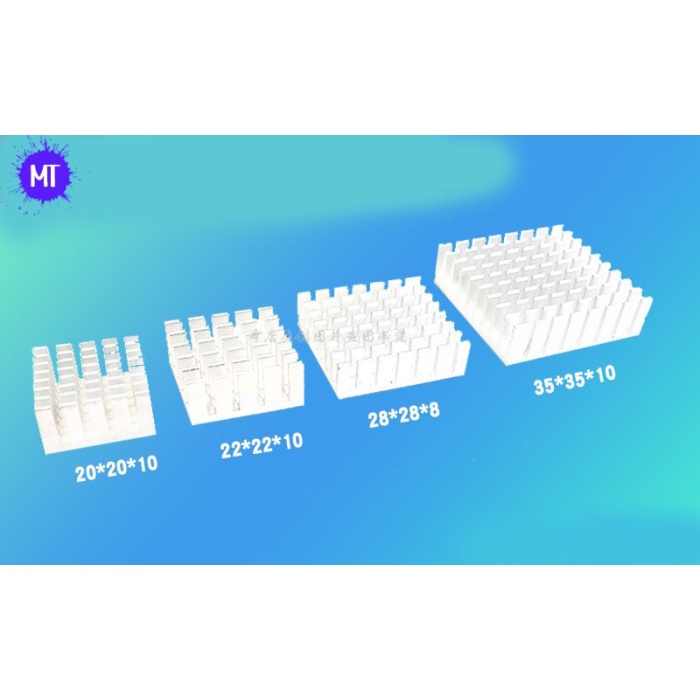Almunium pendingin Heatsink IC amplifier power (5)