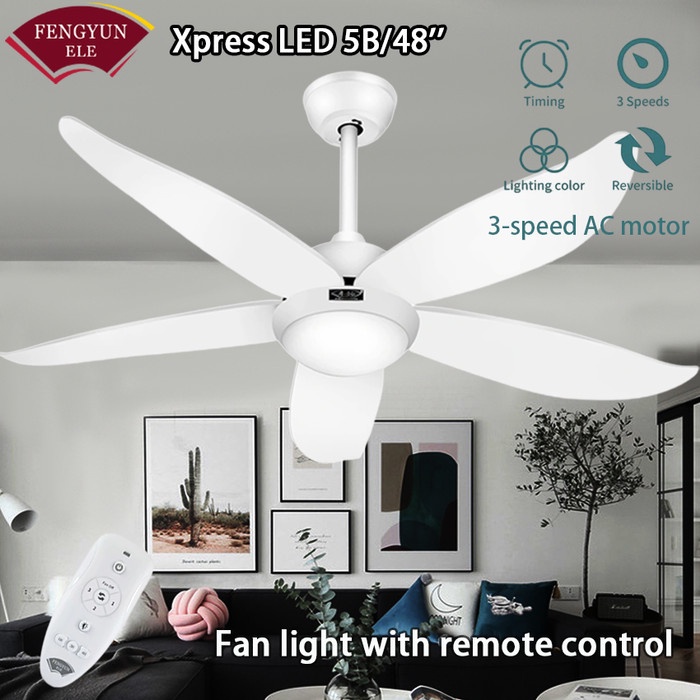 Fengyun Ceiling Fan With Light Remote Control Ceiling Fan Timer 5