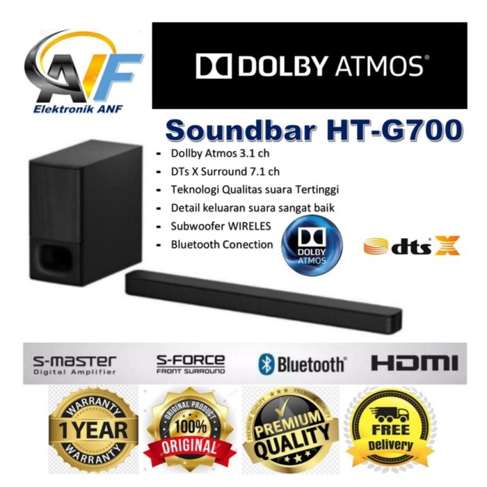 {NurulShop} SONY HT G700 SOUNDBAR HT-G700 / SOUNDBAR Diskon
