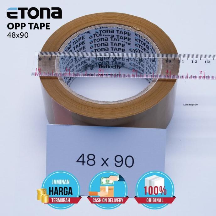 

Plakban Etona /Plakban Coklat/ 100 Yard,50 Micro. Kode 859