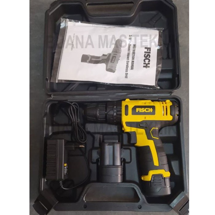 Promo Promo Bor Cordless Drill / Bor Tanpa Kabel 10 Mm F168V Ori Fisch