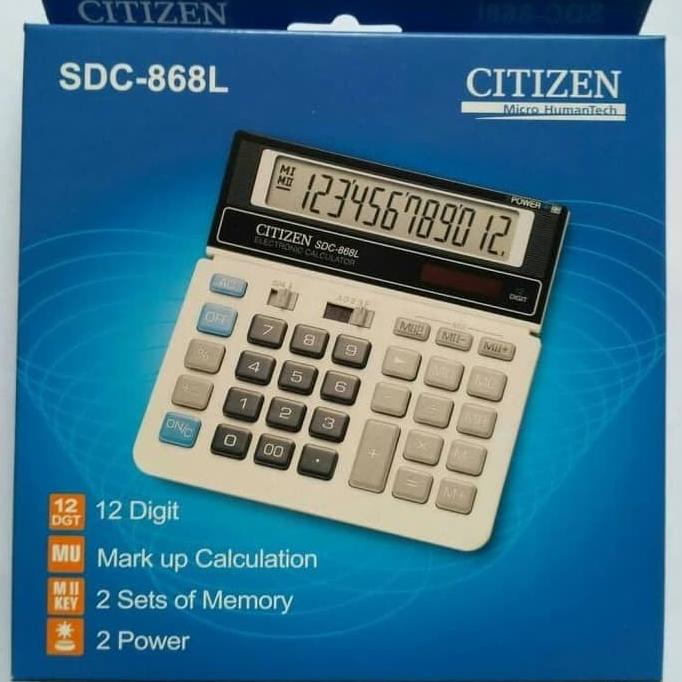 

Calculator Citizen SDC 868 L