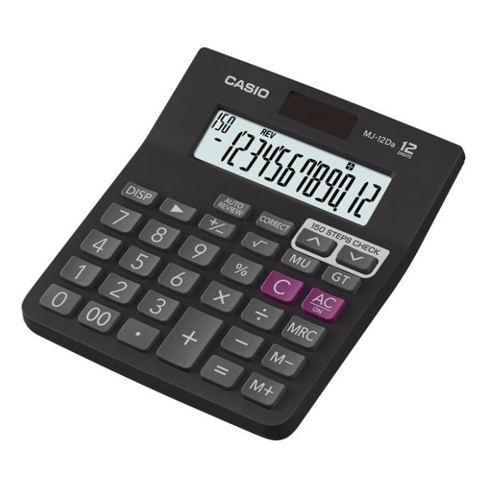 

Kalkulator Meja CASIO MJ-12DA Desktop Check & Correct Calculator