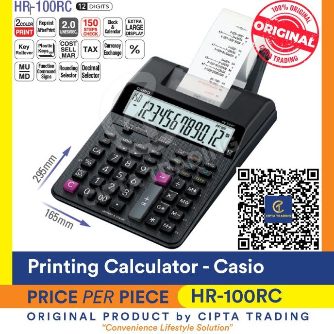 

Calculator - Casio - Printing Calculator HR-100RC