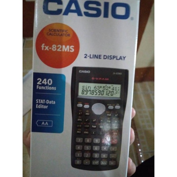 

casio kalkulator FX 82 MS kuat awet murah IPA statistik cos sin tan sc