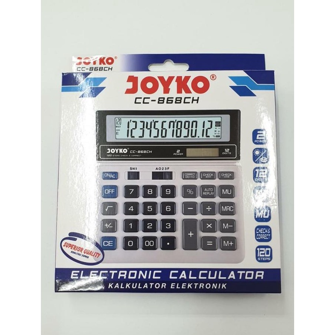 

CC-868 Calculator Kalkulator Joyko 12 Digits