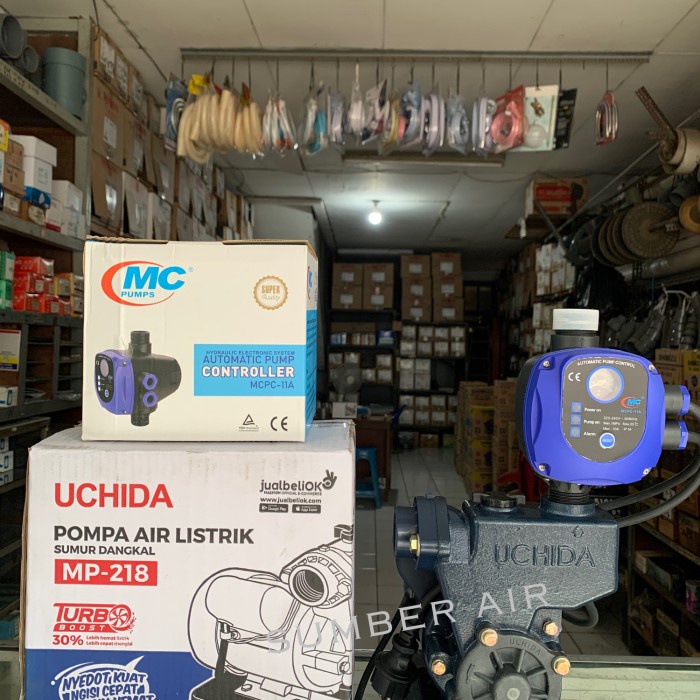 [Original] Pompa Pendorong Air Otomatis / Pompa Booster Uchida Mp 219 Terbaru
