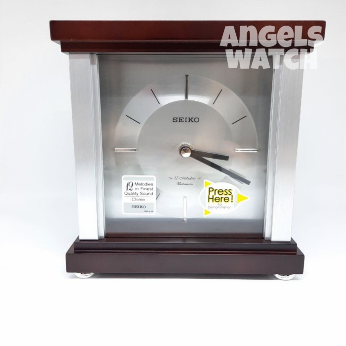[Ori] Jam Meja Seiko Kayu Qxw247 Jam Meja Kayu Terbaru